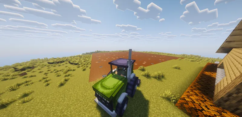Traktor a földeken